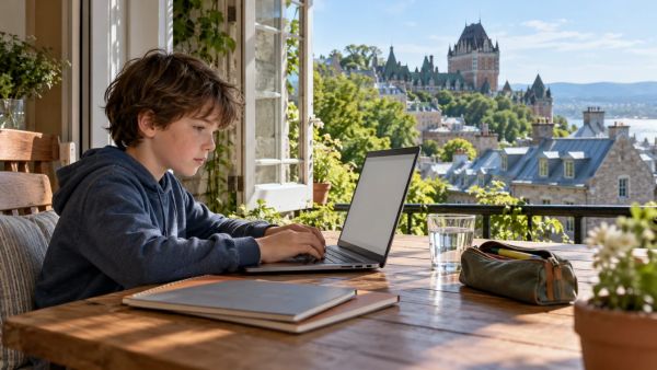 Pourquoi les familles francophones adoptent l'école en ligne